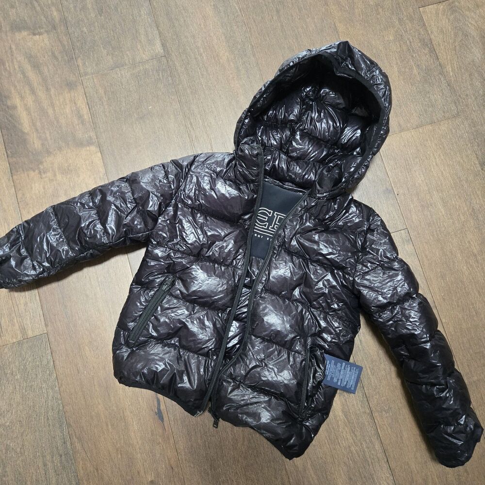Herno Black Hooded Down Jacket - Boys Size 6